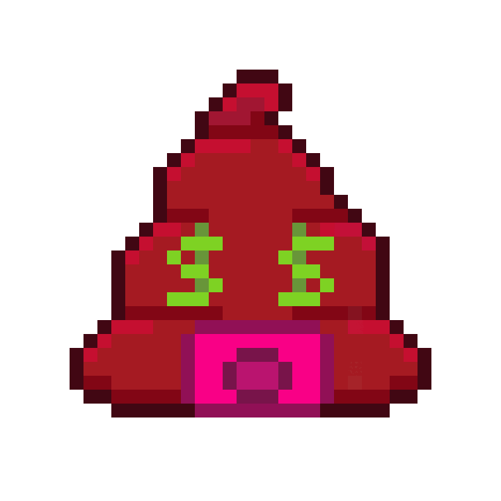 Pixel Shitting Sticker by Poopies.io