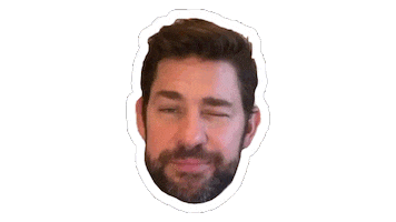 John Krasinski Wink Sticker by SomeGoodNews