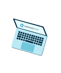 WebinarGeek blue live software linkinbio Sticker