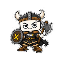 Norse Mythology Warrior Sticker by ZTIKIX