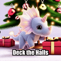 Deck The Halls Christmas GIF by Divineasaur