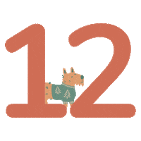 Dog Christmas Sticker by Wüfers