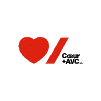 HeartandStroke coeur coeurs avc coeur avc Sticker