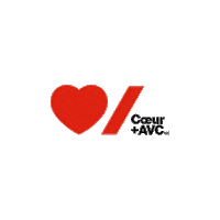 HeartandStroke coeur coeurs avc coeur avc Sticker