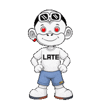 Running Late Sticker by Zhot