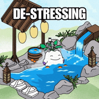 Stressed Hot Tub GIF by Magic Eden
