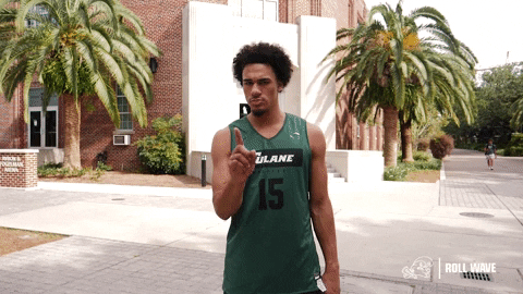 College Basketball Scott GIF by GreenWave