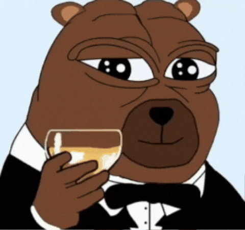 Cheers Bobo GIF by Bear Market Memes