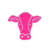 Cow Ual Sticker by ualcatering