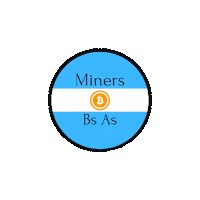 MinersBsAs bitcoin eth gpu miners Sticker