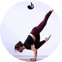 karmayoga yoga karma do good half moon Sticker