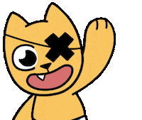 bricxart cat hello hi wave Sticker