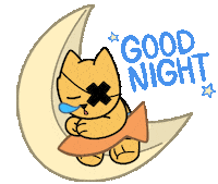 bricxart cat sleep sleepy goodnight Sticker