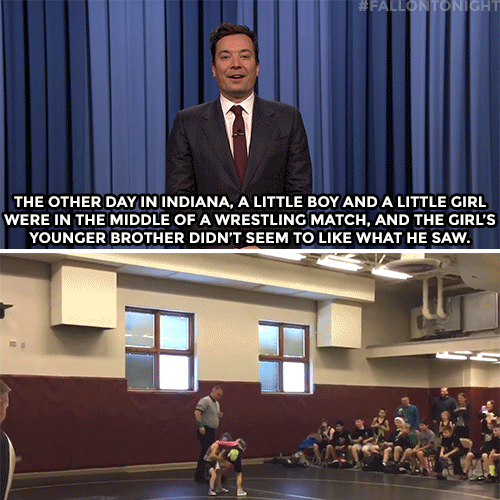 jimmy fallon wrestling GIF by The Tonight Show Starring Jimmy Fallon