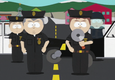 police officers cars GIF by South Park 