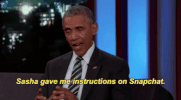 barack obama sasha game me instructions on snapchat GIF by Obama
