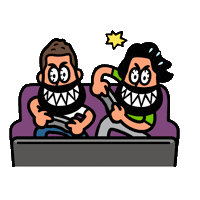Video Games Arcade Sticker by Naeleck