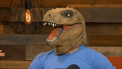 T-Rex Hello GIF by Rooster Teeth