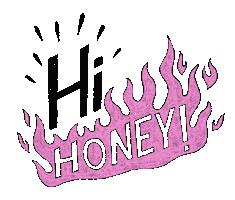 Typography Hello Sticker