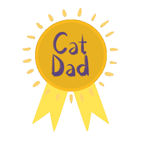 GayaArts cat cats cat dad catdad Sticker