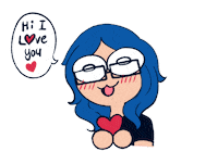 I Love You Girl Sticker