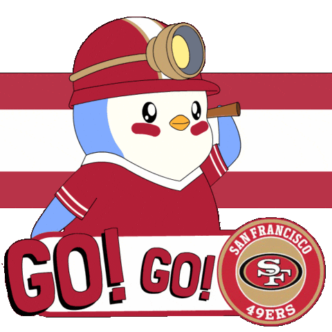 Touch Down Super Bowl Sticker by Pudgy Penguins