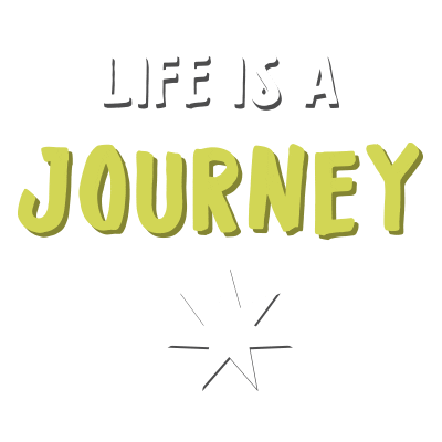Life Is A Journey Sticker by St. Anne's School
