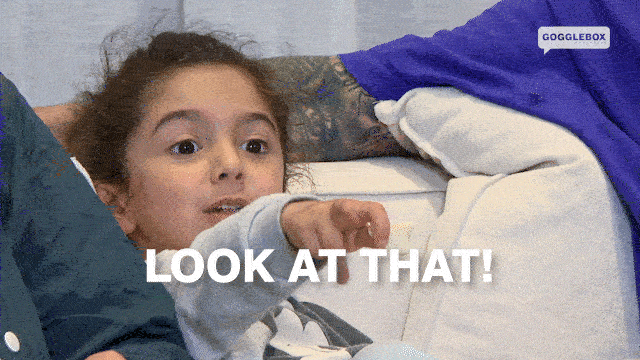 Hands Up Wow GIF by Gogglebox Australia