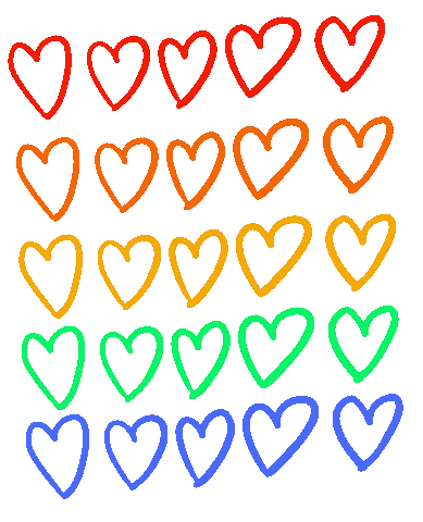 Hearts By Kirsten Sticker by Kirsten Hurley