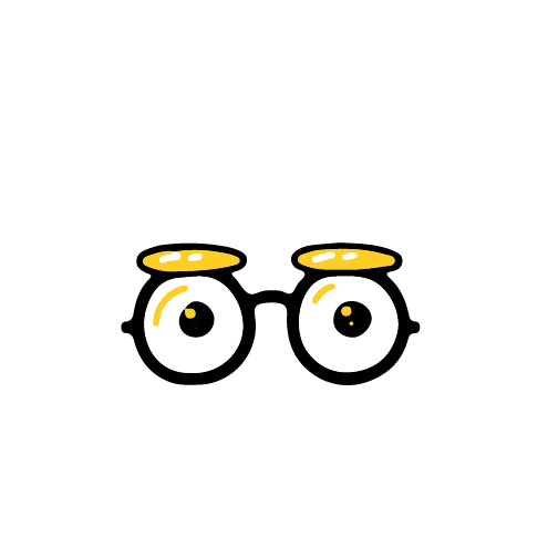 Glasses Bling Sticker by ThatsKnorke