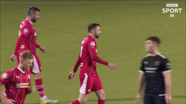 Fist Pump Salute GIF by Cliftonville Football Club