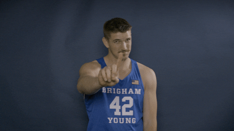 Byu Basketball Gocougs GIF by BYU Cougars