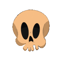 Skull Smile Sticker by brookskully