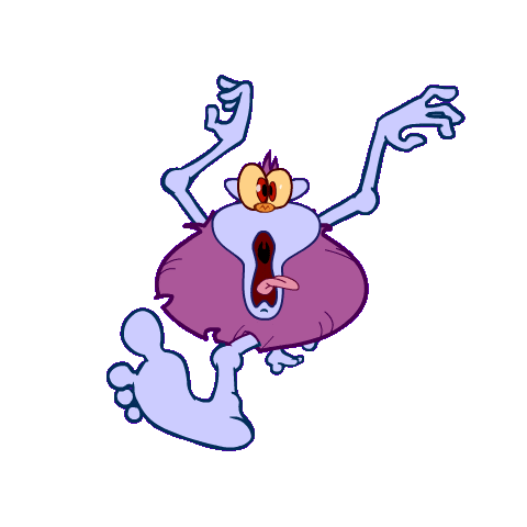Scared Leave Me Alone Sticker by That Hominid