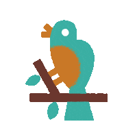 Bird Forest Sticker by gabotheghoul