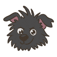 Cartoon Dog Sticker