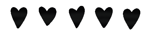 Black Hearts Love Sticker by Zus Designs
