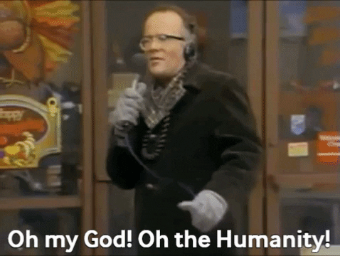 ASchoen0812 giphygifmaker radio oh my god turkeys GIF