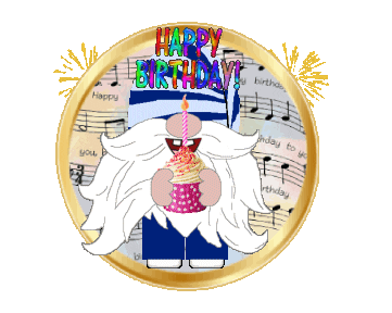 Happy Birthday Gnome Sticker
