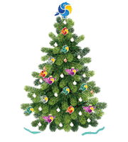Christmas Tree Sticker by sendmeback