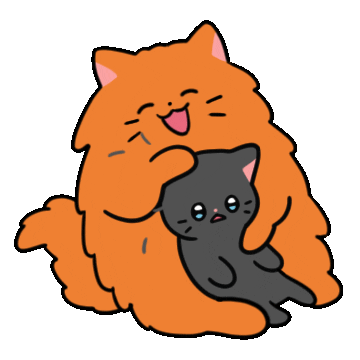 Cat Love Sticker by Olso