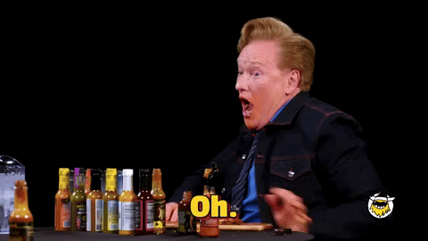 Conan Obrien Spinning GIF by First We Feast