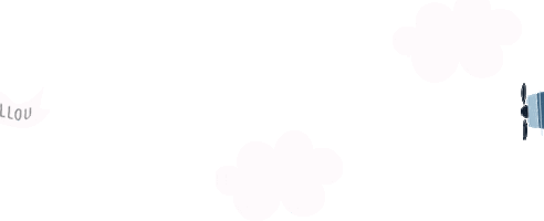 Fly Clouds Sticker by La Millou