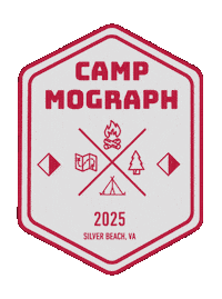 Camp Sticker by Mograph