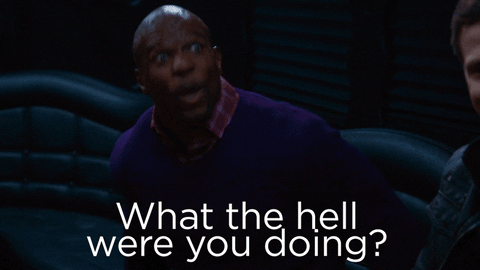 screaming what are you doing GIF by Brooklyn Nine-Nine