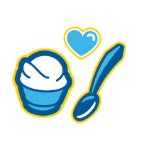 Heart Custard Sticker by Culver's