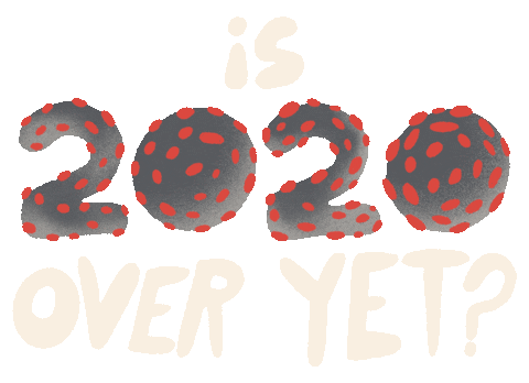 New Year Virus Sticker by Jef Caine