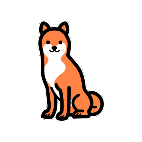 moffme giphygifmaker dog pet 犬 Sticker