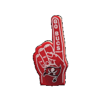 Bucs Foam Finger Sticker by Tampa Bay Buccaneers