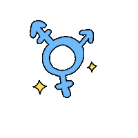 trans transgender nonbinary enby agender Sticker
